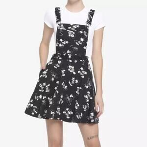 Hot Topic Her Universe Mickey Mouse Skirtall Size 1X Disney Black Overall‎ Skirt